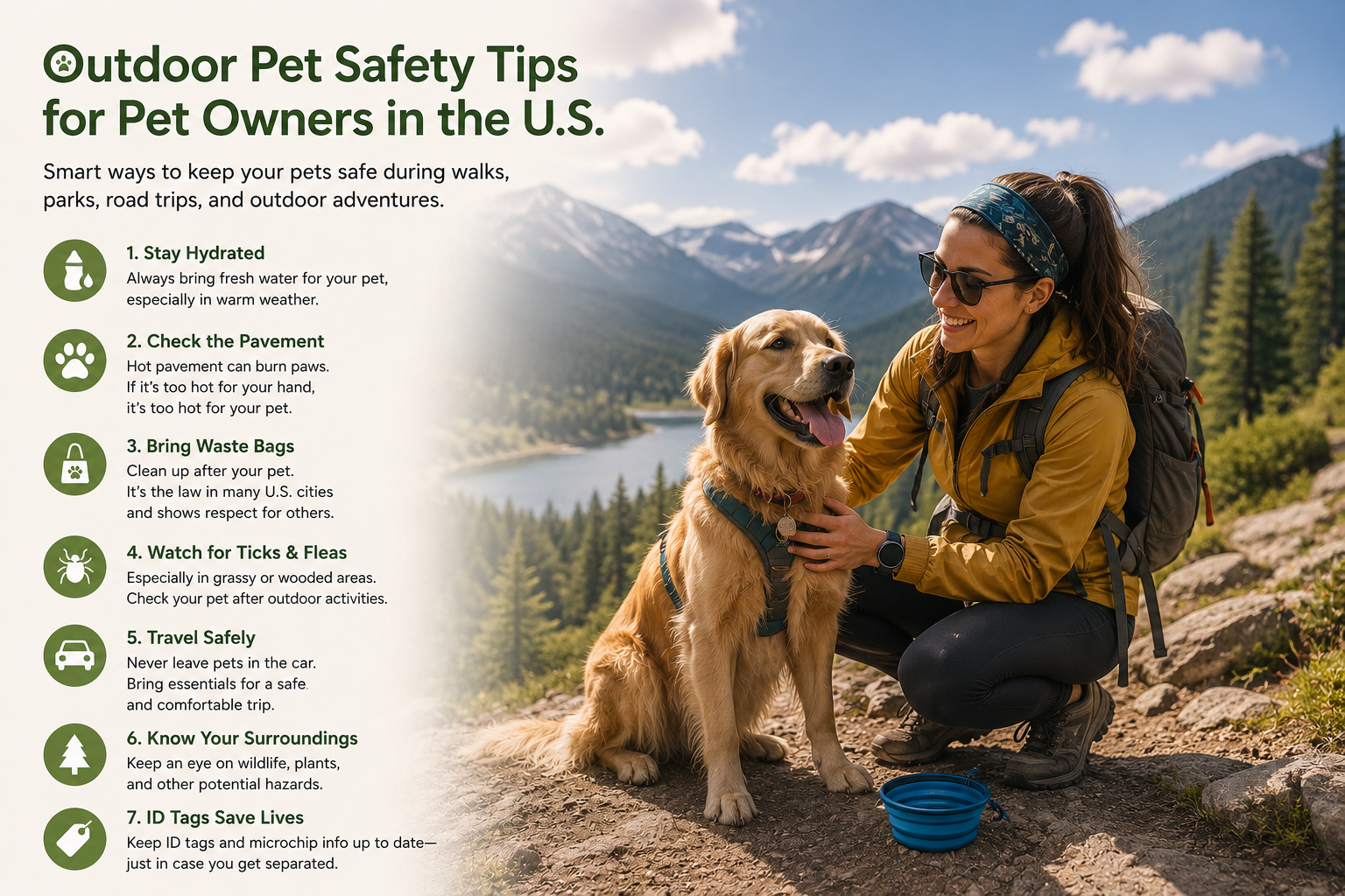 Tips for Taking Pets on Outdoor Activities in the U.S.